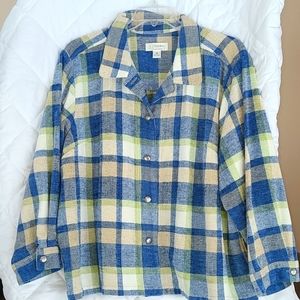 Cj banks 3x soft jacket in blue, green, tan and white.